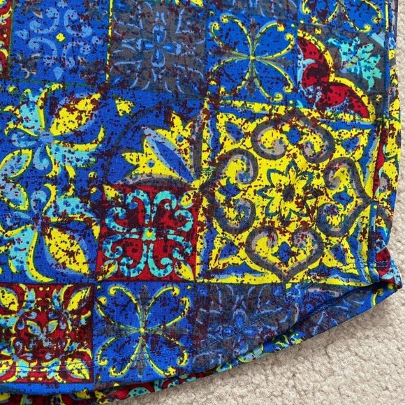 LuLaRoe Randy Unisex XXS 2XS Patterned Raglan Baseball Style Tee 3/4 Sleeve - Picture 6 of 10